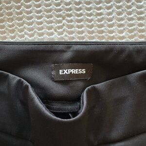 Express Black Curvy Boot High Rise Dress Pant (Size L)